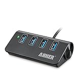 Anker USB 3.0 高速4ポートハブ 一体型ケーブル アルミ製 USB1.1/2.0互換　18ケ月保証