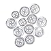 Blumenthal Lansing 3001 Shirt Buttons, 7/16-Inch and 3/8-Inch, White, 11-Buttons (3 Small, 8 Large)