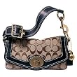 AUTHENTIC COACH LEGACY SIGNATURE FLAP 10335 (Khaki, Chestnut)