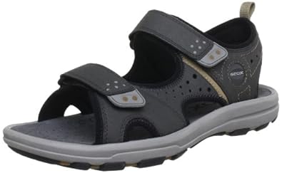 Geox U S.FREE WALK N, sandales homme - Gris - Gris - Grau (DK GREY ...