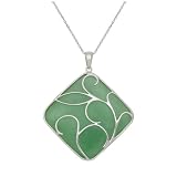 Sterling Silver Green and Clear Crystal Clover Pendant 18 41Rf0fbVTsL. SL160 Sterling Silver Green and Clear Crystal Clover Pendant 18