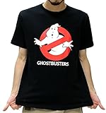 (マルカワジーンズパワージーンズバリュー) Marukawa JEANS POWER JEANS VALUE Tシャツ メンズ ブランド 半袖 ロゴ ゴーストバスターズ 2color M ブラック