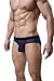 Barsty Men's Sexy Buttocks Thong Hollow-Out Thong Elastic Smooth Bikini Topt XL BlueXL/US L