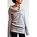 Merryfun Women's Spring Off-shoulder Pullover Sweater Bottoming Shirt