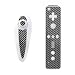 Nintendo Wii Skins Nunchuk - Black Carbon Fiber Weave