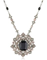 Sorrelli "French Blush" Vintage Crystal Silvertone Pendant Necklace