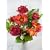 Artificial Silk Flower Rose Gerbera Berry Fern Arrangement (Burgundy) from GT Decorations