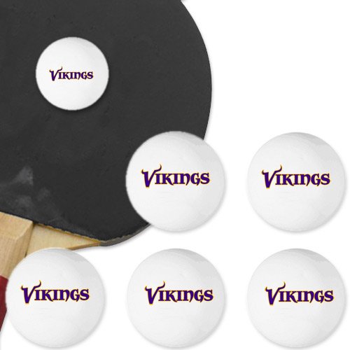 NFL Minnesota Vikings Franklin Table Tennis Balls 6 pack