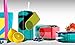 asobu Juicy Drink Box The Ultimate Unbreakable Reusable 10oz Water Bottle for Kids Bpa Free (Blue Red Purple