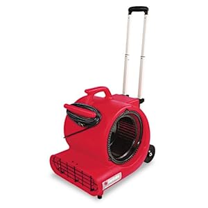 Electrolux Sanitaire&reg; Commercial Three-Speed Air Mover with Built-on Dolly Red