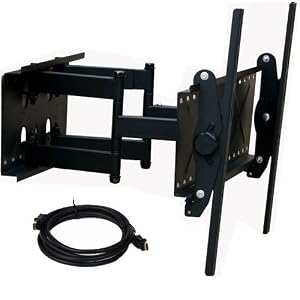 VideoSecu 1SR MW360B7 Articulating Dual Arm Wall Mount
