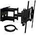 All Products : VideoSecu Mounts 1SR PLASMA LCD Flat Screen TV Articulating Full Motion Dual Arm Wall Mount Bracket For Most 32"- 63" Displays with free 7ft HDMI cable MW360B7