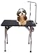 Aosom Portable Folding Pet Dog Cat Grooming Table w/ Wheels