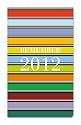 Taschenkalender 2012 von Remember, 40 Seiten, 9 x 15 cm, eine Doppelseite pro Monat
