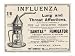 Advertisement for "Sanitas" Fumigator for the Treatment of Influenza and Other Lung Infections Giclee Poster Print, 12x9