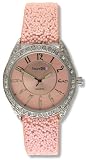 Flaunt It Ladies Pink Dial And Strap Watch