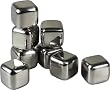 Tuscani 8 Stainless Steel Reusable Ice Cubes with Tongs