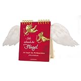 Ich schenk dir Fluegel: 24 Engel bis Weihnachten. Der besondere Adventskalender fuer Erwachsene/Tischkalender zum Aufstellen, echte Fluegel, 3-fbg., im Klarsichtbeutel