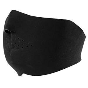 Zan Headgear Half Face Mask, Black, Size: OSFM WNFM114H