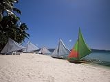 Beach on West Coast of Holiday Island off the Coast of Panay, Boracay, Philippines Photographic Poster Print by Robert Francis, 32x24