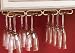 11 inch Quad Stemware Rack Brass Plate