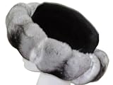 Chinchilla Brim Hat w/Black Sheared Mink or Felt Crown