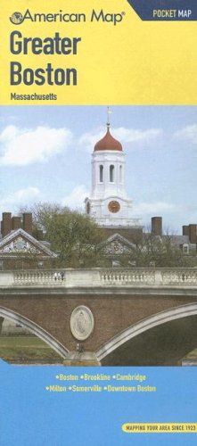 greater boston massachusetts pocket map american map