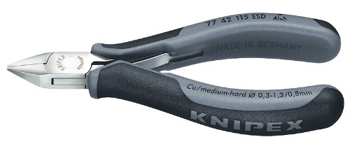 KNIPEX 77 42 115 ESD Electronics Diagonal Cutter Comfort Grip