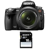 Sony Alpha SLTA33/L Digital SLR Camera with 18-55mm Lens and Translucent Mi ....