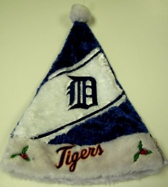 Detroit Tigers MLB Colorblock Himo Plush Santa Hat