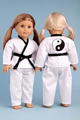 Yin and Yang - Karate / Teakwondo outfit includes blouse, pants and black belt - American Girl Doll Clothes