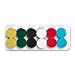 Magna Visual High Energy Extra-Strong Magnets, 0.75-Inch Diameter, Assorted Colors, 12 per Pack (HEM-12)