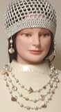 Ivory White Amber Multi Size Beads Very Long Chain Necklace Shown As Three Strands Earrings Offered...