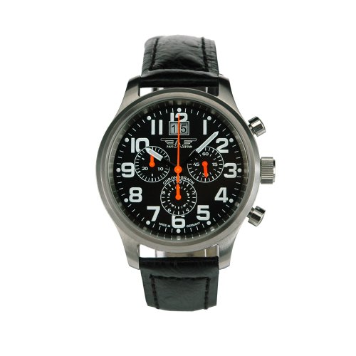 Aviator Herrenuhr Uhren Quarz Chronograph 40017-50-01