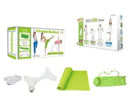 Nintendo Wii Fit Plus with Balance Board and 4 in 1 Fitness Accessory Kit