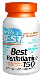 Doctor's Best Benfotiamine (150 mg), Vegetable Capsules, 120-Count