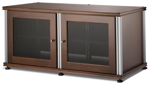 Salamander Synergy 221 Two-Shelved A/V Cabinet (Walnut/Silver) On Sale