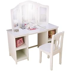 KidKraft 13018 - Luxus-Frisiertisch mit Stuhl