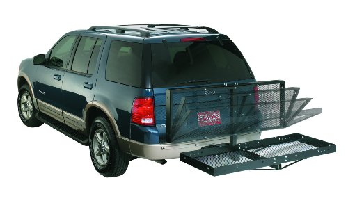 Lund 601001 Hitch-Mounted Folding Cargo Carrier Lund 601001 Hitch-Mounted Folding Cargo Carrier
