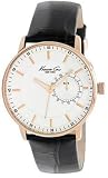 Kenneth Cole #KC1780 Men's Retrograde Date Display Leather Strap Watch