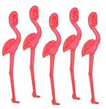 25 Tropical Pink Flamingo Drink Stirs/swizzle Sticks
