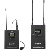Sony UWPV1 Lavalier Microphone, Bodypack Transmitter and Portable RX Wireless System, Operating on TV Channels 30 to 33