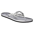 Women's Mossimo&reg; Libby Gem Stone Flip Flops - Silver