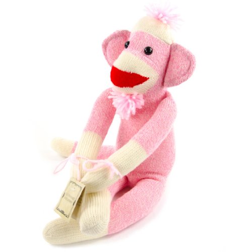Pink Sock Monkey Plush Toys