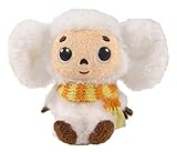 ふかふか白いチェブラーシカ イエローマフラー