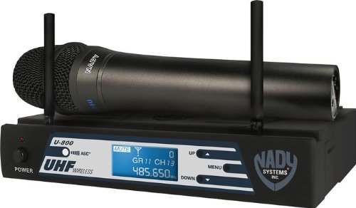 Nady U-800 HT UHF 800-Channel PLL Synthesized Wireless Handheld Microphone System
