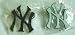 2 New York Yankees Metal Pin Set ~ Badges~