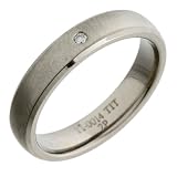 Image of Titanium TI14-5 1x2p 2pt Diamond Set Ring