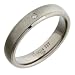 Titanium TI14-5 1x2p 2pt Diamond Set Ring