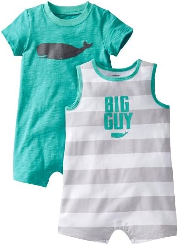 Carter's Baby Boys' 2 Pack Pocket Rompers (Baby)